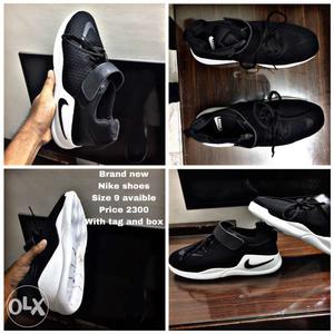 Brand new Nike Men's Black-and-white Nike Mesh Low-top