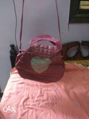Brand new pink heart shape purse
