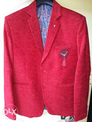 Branded red colour blazer for sale size:- L