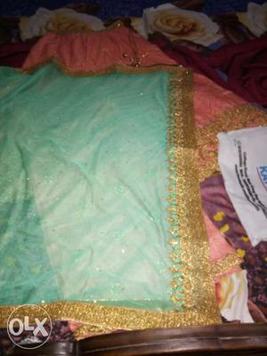 Bridal lehnga...khadi silk..full golden