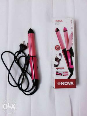 Its a 2 in one Hair Beauty Set. straightner +