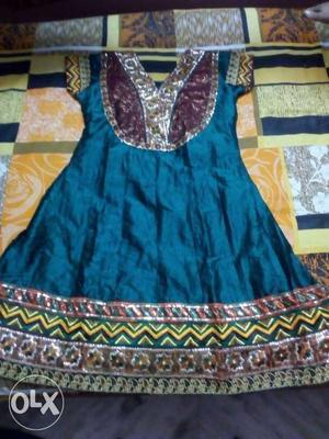 New salwar suit green maroon combination with
