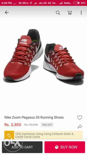 Nike Zoom Pegasus 33 Running Shoes
