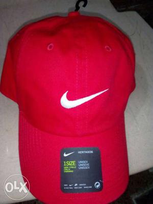 Nike red cap. purchased on 12th Oct...purchased