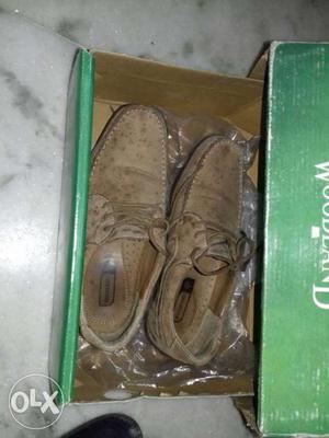 Pair Of Brown Suede Boat Shoes