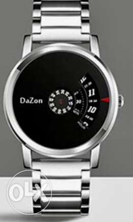 Round Silver-colored DaZon Chronograph Watch