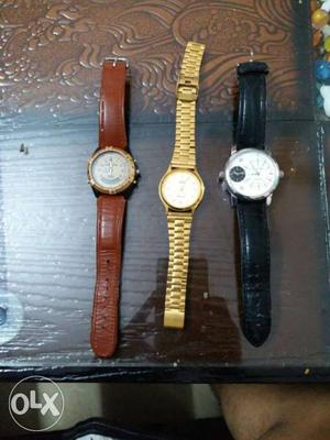 Three Round Watches
