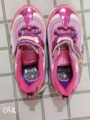Toddler's Pink Paw Patrol Sneakers