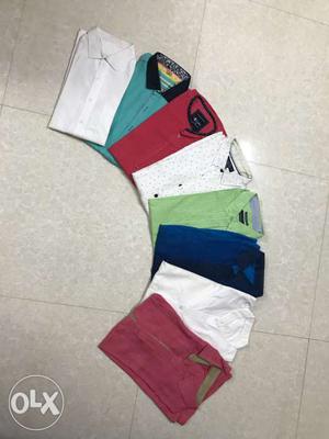 Variety of branded colorful shirts, size - XL