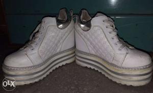 White heels shoes size 37