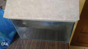 1.5 feet tank with oxygen machine, and food,