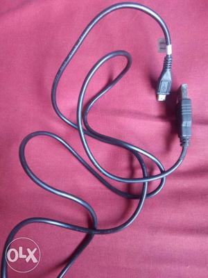 Aux cabel of belkin And usb cabel of micromax.