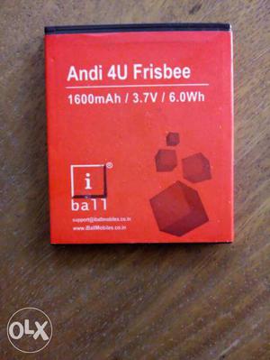 I ball Andi 4u Frisbee mAh/3.7v/6.0Wh Battery