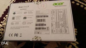It's a new sealed packed tablet and its acer one 7