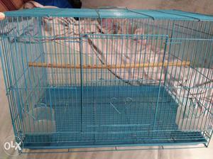 Metal bird cage with all accessories