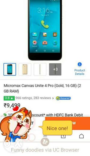 Micromax mobile with finger print 4 month mobile