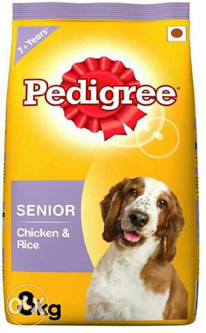 Pedigree senior food for dog. 3 kg packet new
