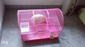 Pink Wire Pet Cage