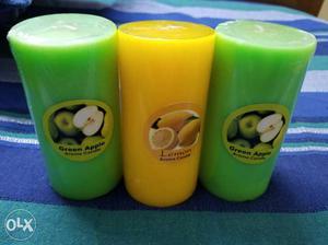 Yellow And Green Candles