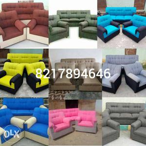 3+1+1 new brand sofa set with 2yrs warranty call