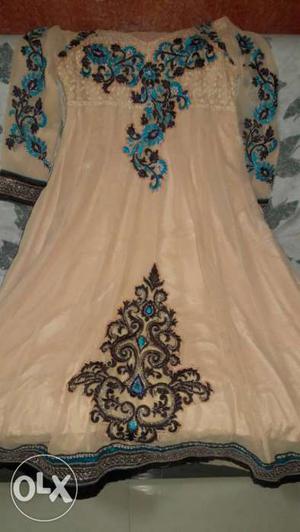 Anarkali dress party wear with front and back