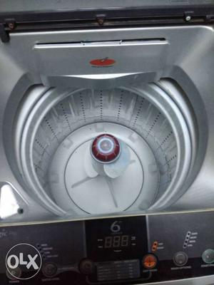 Black And Gray Top-load Washer