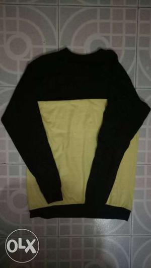 Black And Yellow Player #06 Crew-neck Long-sleeved T-shirt