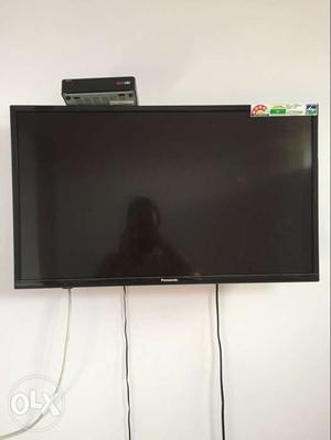 Black Panasonic LED screen TV