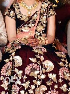 Bridal lehenga. worn only once, could be resized.
