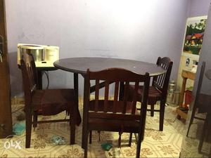 Dining table 5 yrs old. 6 seater with 3 chairs