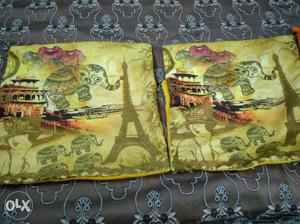 Eiffel Tower And Elephant Printed Textile