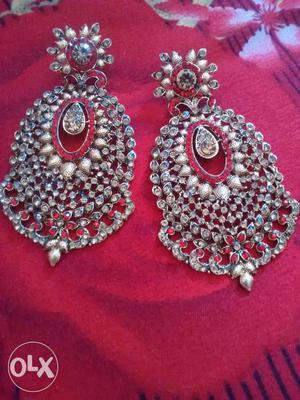 Gorgeous antique designer earrings very beautiful