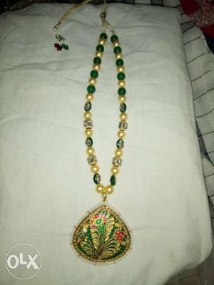 Green And Yellow Necklace