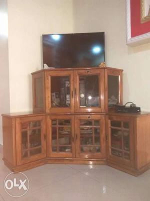 Only wooden showcase