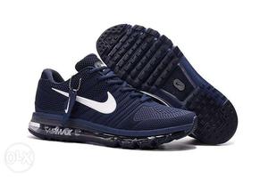 Pair Of Blue Nike Air Max