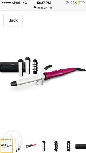 Philips hair straightener and curler
