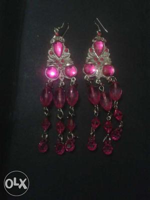 Pink Chandelier Earrings