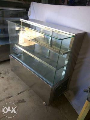 Stainless Steel Framed Display Counter