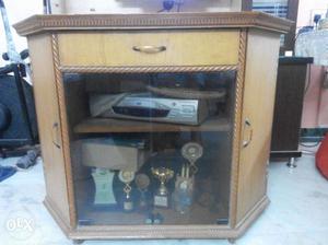 TV cabinet (Sag wood showcase)