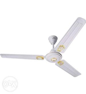 White 3-blade Ceiling Fan set of two