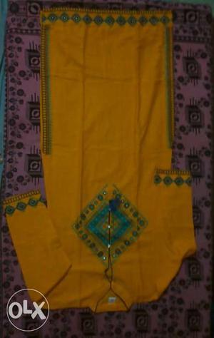 Yellow And Green Traditional Dress