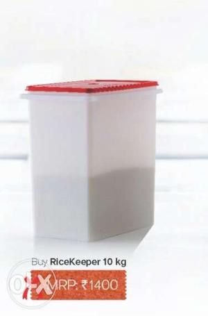 10 Kg. White Rice Keeper Container