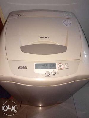 Beige Samsung Top-load Washer