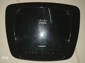 Black Linksys Cisco Router