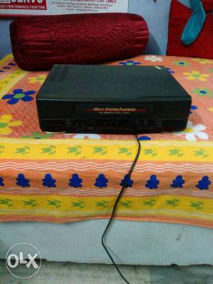 Black VHS Player