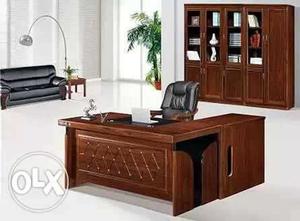 Branded Imported Directors Table with side table n drawer