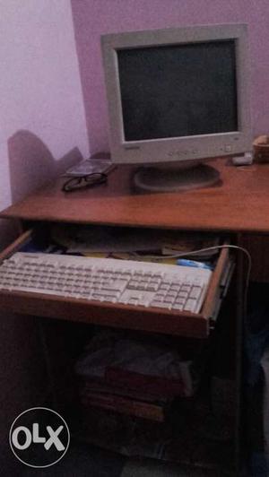 Computer system along with monitor, keyboard,