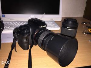DSLR sony alpha 58 for sale with 2 lences one carrying