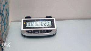 Digital chess clock Has multiple time controls as