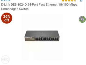 I want to sell D link 24 port switch very less giga bit
